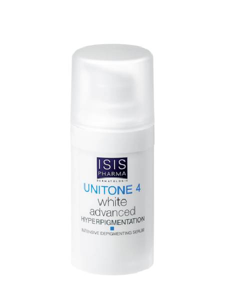 Isis Pharma Unitone 4 White Advanced<br>سیرەم  بۆ چارەسەرکردنی پەڵەی قوڵ